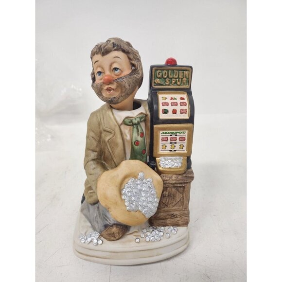 Vintage Waco Whimsicals Mega Buck Hand Painted Porcelain Figurine Musical Japan - Picture 1 of 10